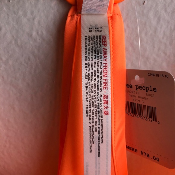 NEW NWT FP Neon Mango Pretty Lil Running Top Large - Picture 9 of 11